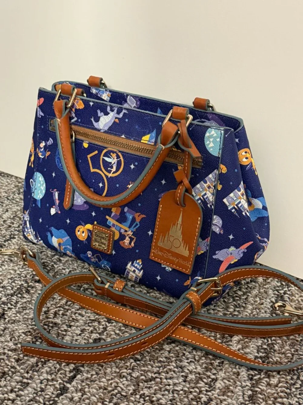 New 2022 Walt Disney World 50th Anniversary Celebration Satchel Crossbody